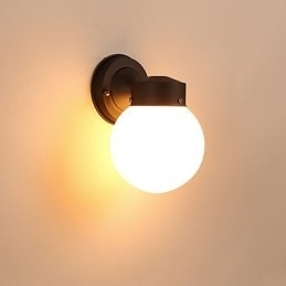 Moderne moderne sort oxid-finish-funktion til Mini Style Ambient Light Wall Sconces Wall Light