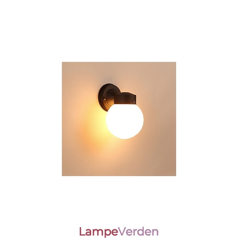 Moderne moderne sort oxid-finish-funktion til Mini Style Ambient Light Wall Sconces Wall Light