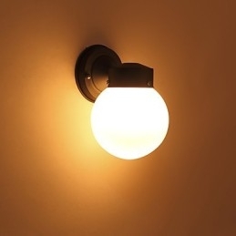 Moderne moderne sort oxid-finish-funktion til Mini Style Ambient Light Wall Sconces Wall Light