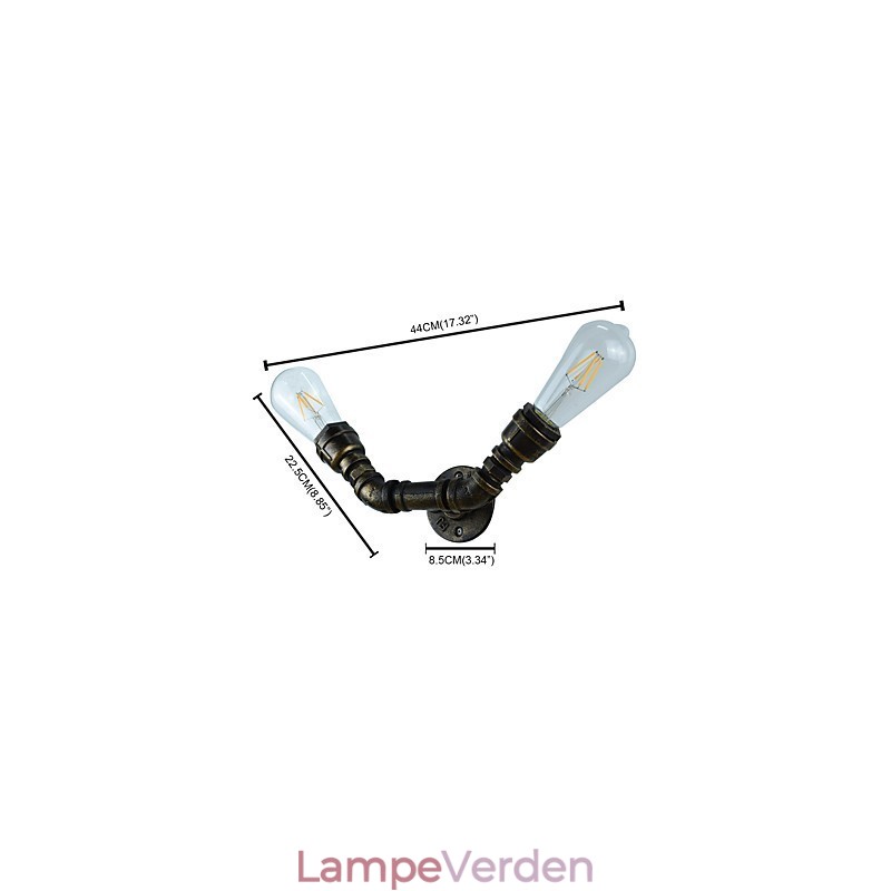 Rustik Lodge Traditionel klassisk antik messing funktion til omgivende lys væglamper væglampe