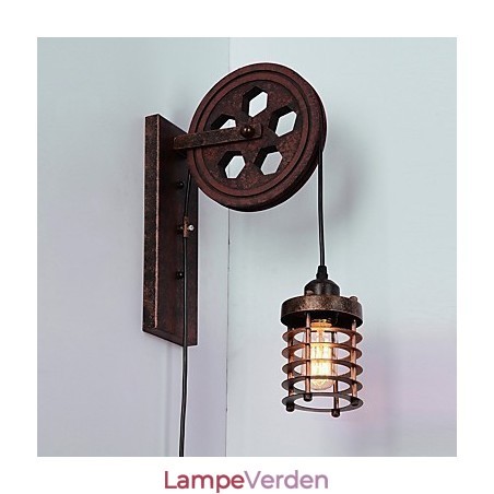 Industriel Retro Iron Væglampe Creative Personality Lift Pulley Væglampe Industriel Retro Iron Væglampe Creative Personality Lift Pulley Væglampe