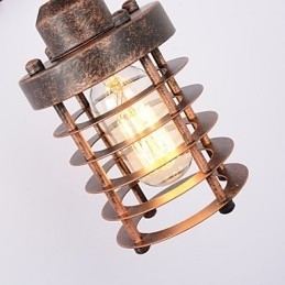 Industriel Retro Iron Væglampe Creative Personality Lift Pulley Væglampe