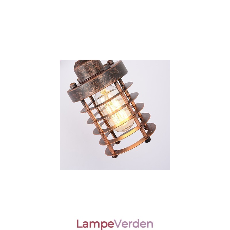 Industriel Retro Iron Væglampe Creative Personality Lift Pulley Væglampe