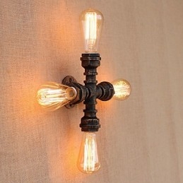 Country Retro Painting Feature til Mini Style Swing Arm Inkluderet Ambient Light Wall