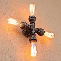 Country Retro Painting Feature til Mini Style Swing Arm Inkluderet Ambient Light Wall