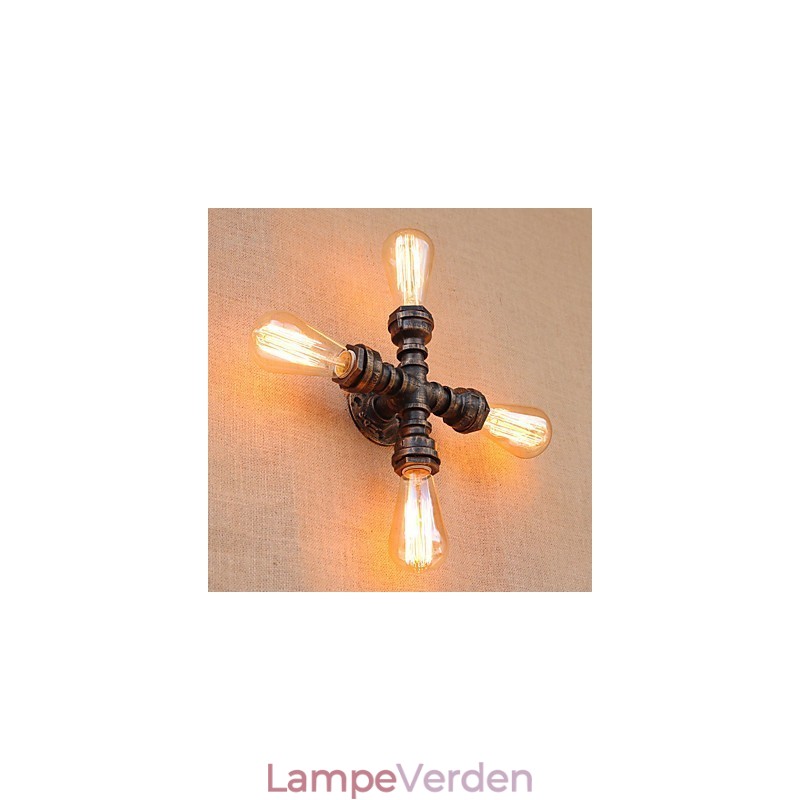Country Retro Painting Feature til Mini Style Swing Arm Inkluderet Ambient Light Wall