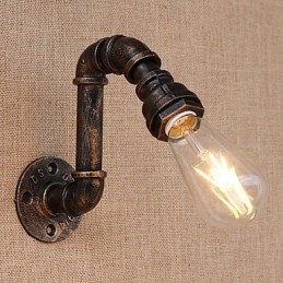 Country Retro Painting Feature til Mini Style Swing Arm Ambient Light Wall Sconces