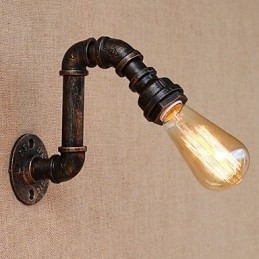 Country Retro Painting Feature til Mini Style Swing Arm Ambient Light Wall Sconces