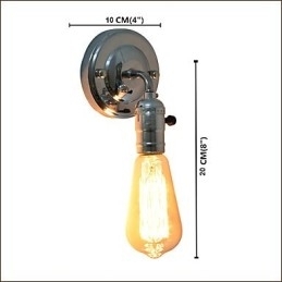 Væglampe Væglamper Vægjern Væglampe Stum Sort Lyssværd Lampe På Væg