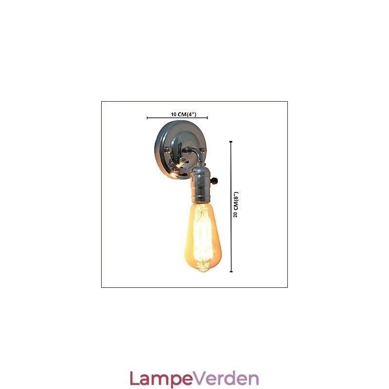 Væglampe Væglamper Vægjern Væglampe Stum Sort Lyssværd Lampe På Væg
