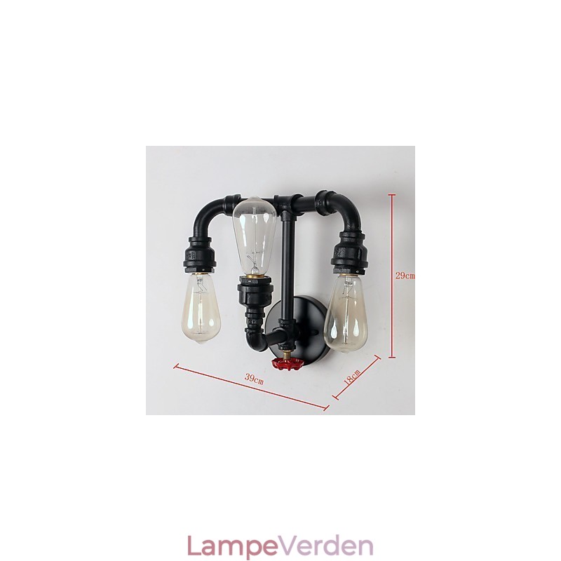Rustik Lodge Moderne Moderne Land Retro Maleri Funktion til Mini Style Uplight Wall Sconces