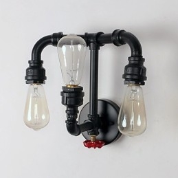 Rustik Lodge Moderne Moderne Land Retro Maleri Funktion til Mini Style Uplight Wall Sconces