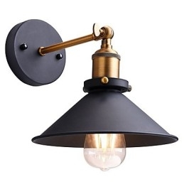 2 stk Metal Væglamper Industriel Væglampe Vintage Edison Simplicity Lampe til Cafe Club Bar Belysning
