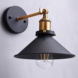 2 stk Metal Væglamper Industriel Væglampe Vintage Edison Simplicity Lampe til Cafe Club Bar Belysning