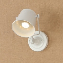 Malet stål Væglampe Stum Sort Amerikansk Kaffe Dekoration Retro Væglampe Lyssværd Lampe På Væg