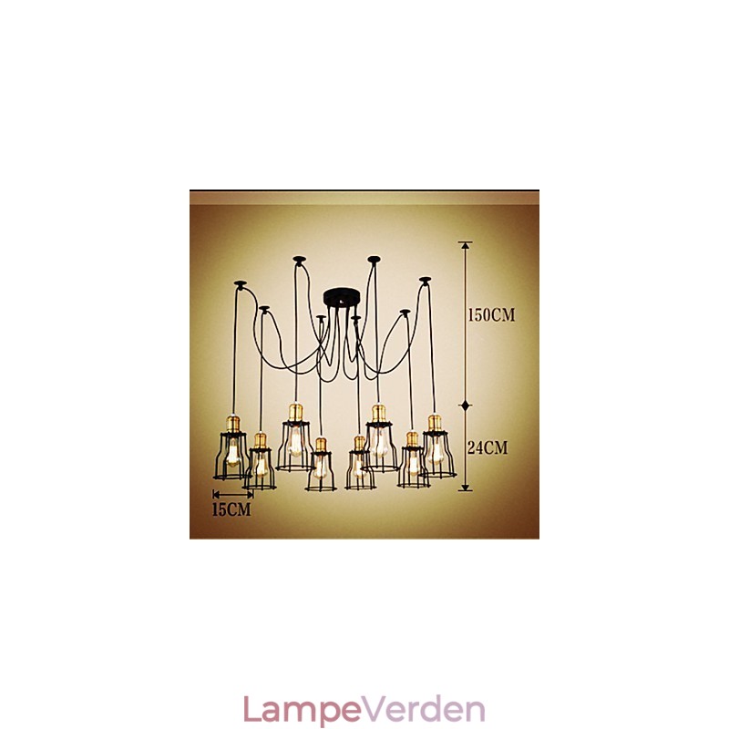 Landedesignere maler metal lysekrone