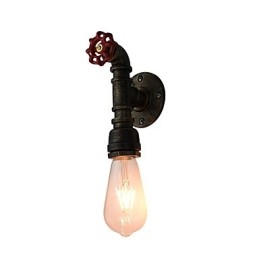 Væglampe Væglamper Vægjern Væglampe Stum Sort Lyssværd Lampe På Væg