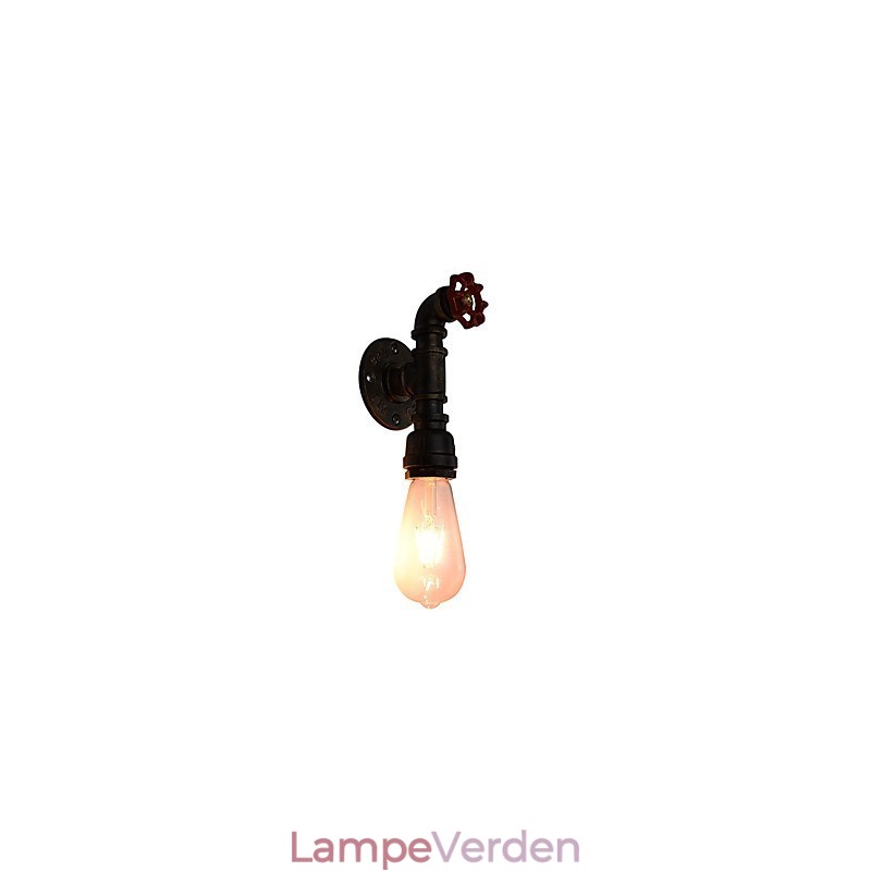 Væglampe Væglamper Vægjern Væglampe Stum Sort Lyssværd Lampe På Væg