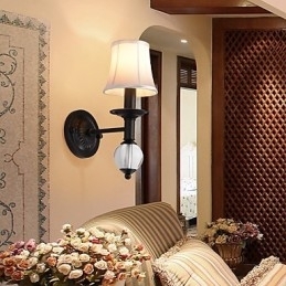 Rustik Lodge Enkelt vintage maleri Feature Ambient Light Wall Sconces Wall Light