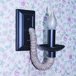 Hamp Rope Retro Væglampe Creative Personality Bar Iron Candle Lamp