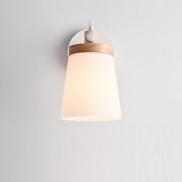 Glasskærm og metalbase Væglampe Funktion Ambient Light Væglamper Væglampe