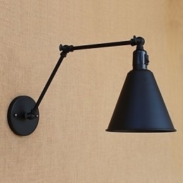 Country Retro Painting Funktion til Mini Style Swing Arm Øjenbeskyttelse Downlight Swing Arm Lights