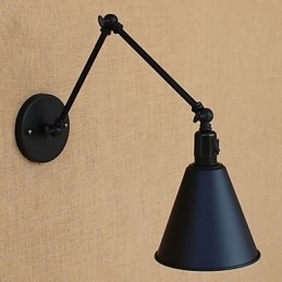 Country Retro Painting Funktion til Mini Style Swing Arm Øjenbeskyttelse Downlight Swing Arm Lights