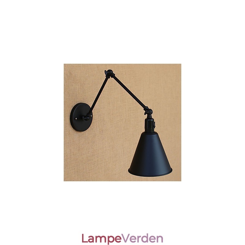 Country Retro Painting Funktion til Mini Style Swing Arm Øjenbeskyttelse Downlight Swing Arm Lights