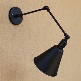 Country Retro Painting Funktion til Mini Style Swing Arm Øjenbeskyttelse Downlight Swing Arm Lights