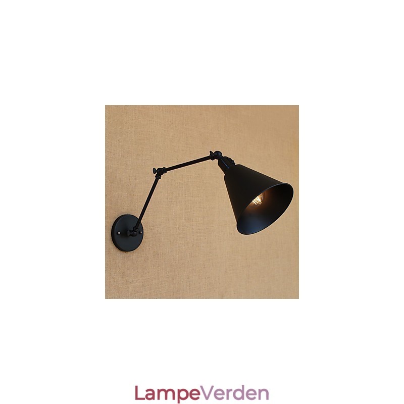 Country Retro Painting Funktion til Mini Style Swing Arm Øjenbeskyttelse Downlight Swing Arm Lights