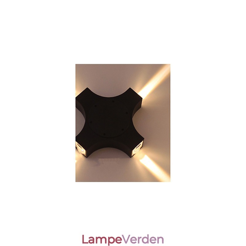 Integreret enkel nyheds-landsfunktion til øjenbeskyttelse Ambient lys væglamper Cross Star udendørs vandtæt gårdhave væglampe
