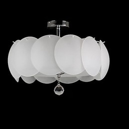 3 lys glas lysekrone moderne pendel lys familie