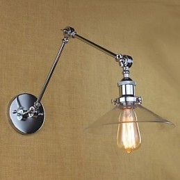 Vintage Country Retro Elektroplade-funktion til Mini Style Swing Arm Ambient Light Swing
