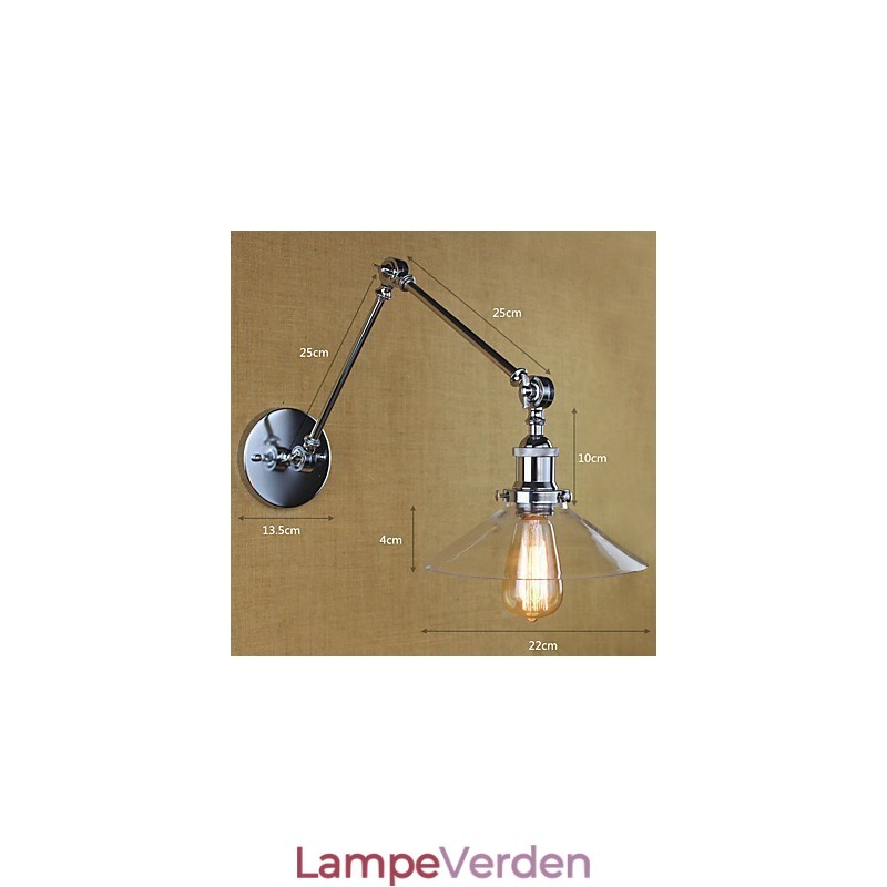 Vintage Country Retro Elektroplade-funktion til Mini Style Swing Arm Ambient Light Swing