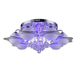 Fjernbetjening 7 lygter med Blue Redss Moderne Loftslys Flush Mount