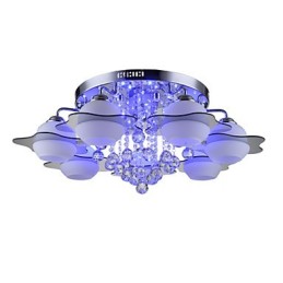 Fjernbetjening 7 lygter med Blue Redss Moderne Loftslys Flush Mount