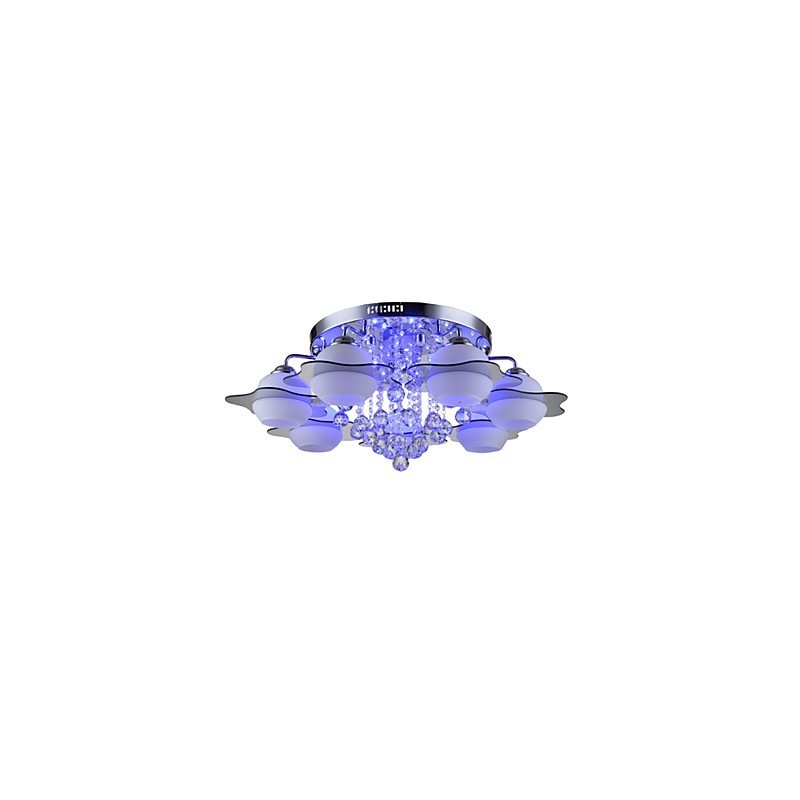 Fjernbetjening 7 lygter med Blue Redss Moderne Loftslys Flush Mount