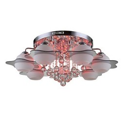 Fjernbetjening 7 lygter med Blue Redss Moderne Loftslys Flush Mount