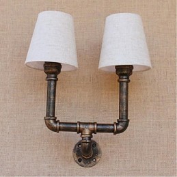Rustik Lodge Messing Funktion til Ambient Light Wall Sconces Wall Light