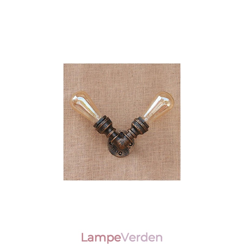 Nostalgi Simpel Vandrør Dekorativ Lille Væglampe Væglampe