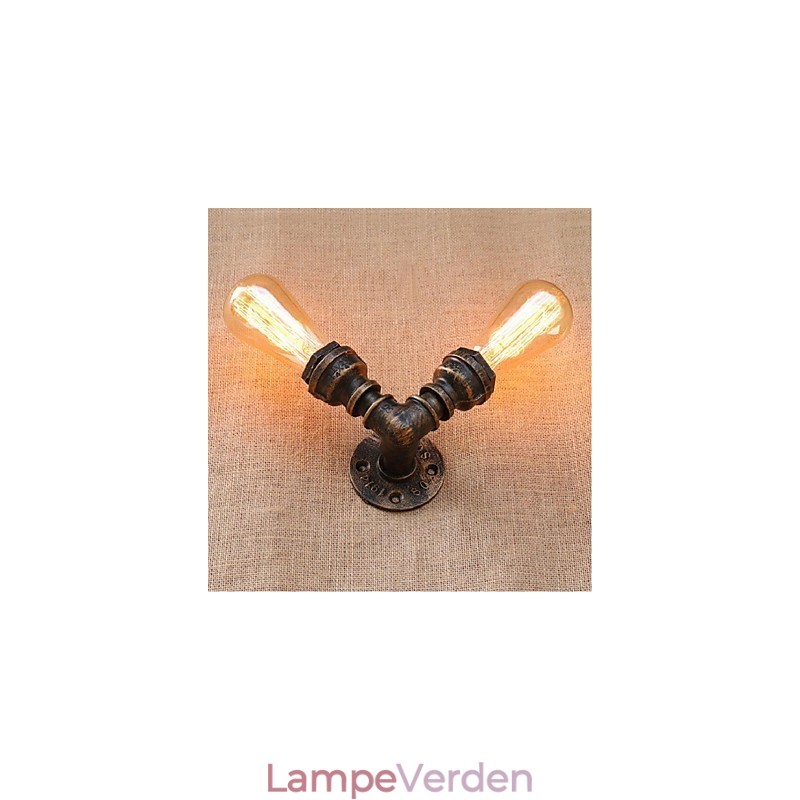 Nostalgi Simpel Vandrør Dekorativ Lille Væglampe Væglampe