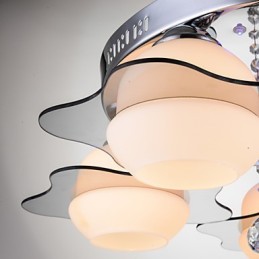 Fjernbetjening 7 lygter med Blue Redss Moderne Loftslys Flush Mount