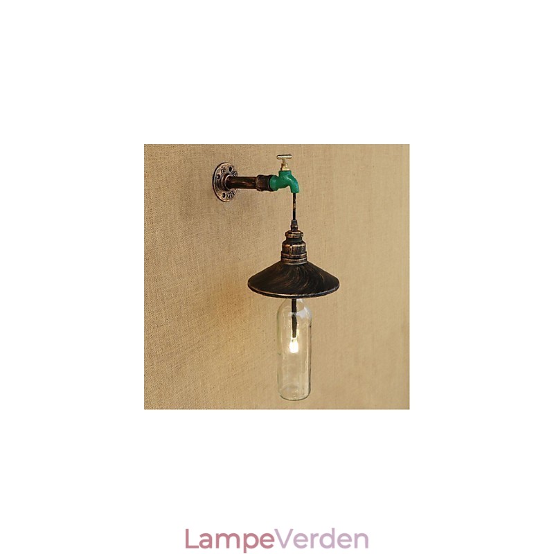 Edison Retro Dekorativ Vandrør Vinflaske Væglampe Væglampe