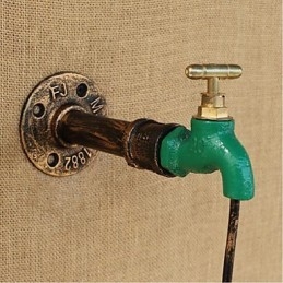 Edison Retro Dekorativ Vandrør Vinflaske Væglampe Væglampe