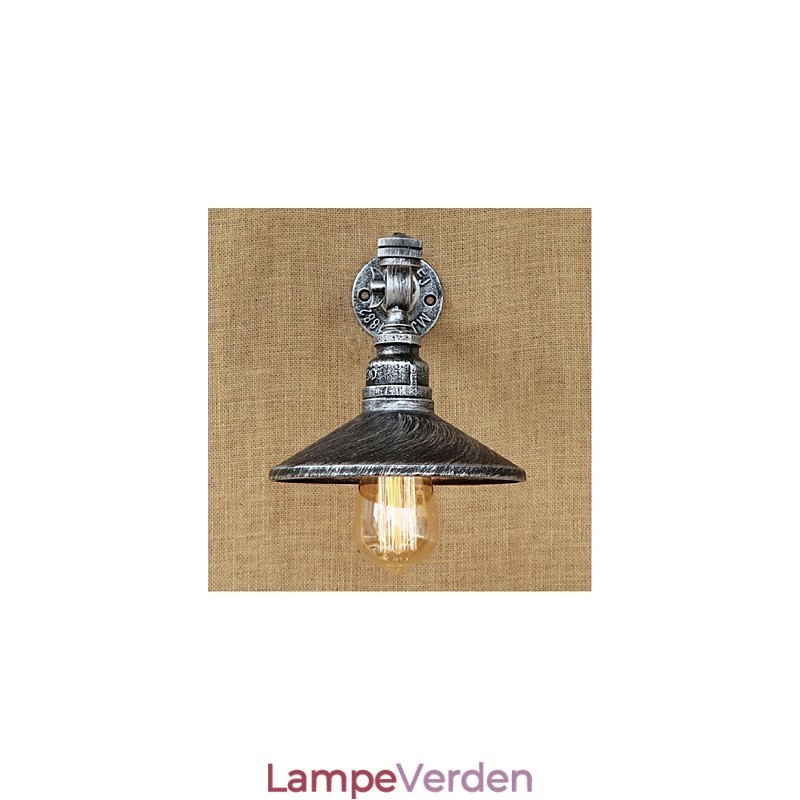 Rustik Lodge Maleri funktion til Ambient Light Wall Sconces Wall Light Silver