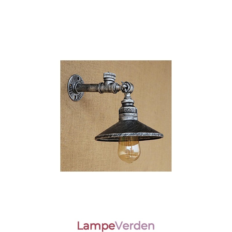 Rustik Lodge Maleri funktion til Ambient Light Wall Sconces Wall Light Silver