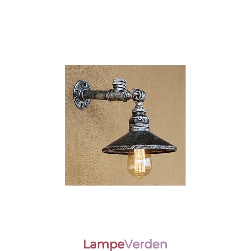 Rustik Lodge Maleri funktion til Ambient Light Wall Sconces Wall Light Silver