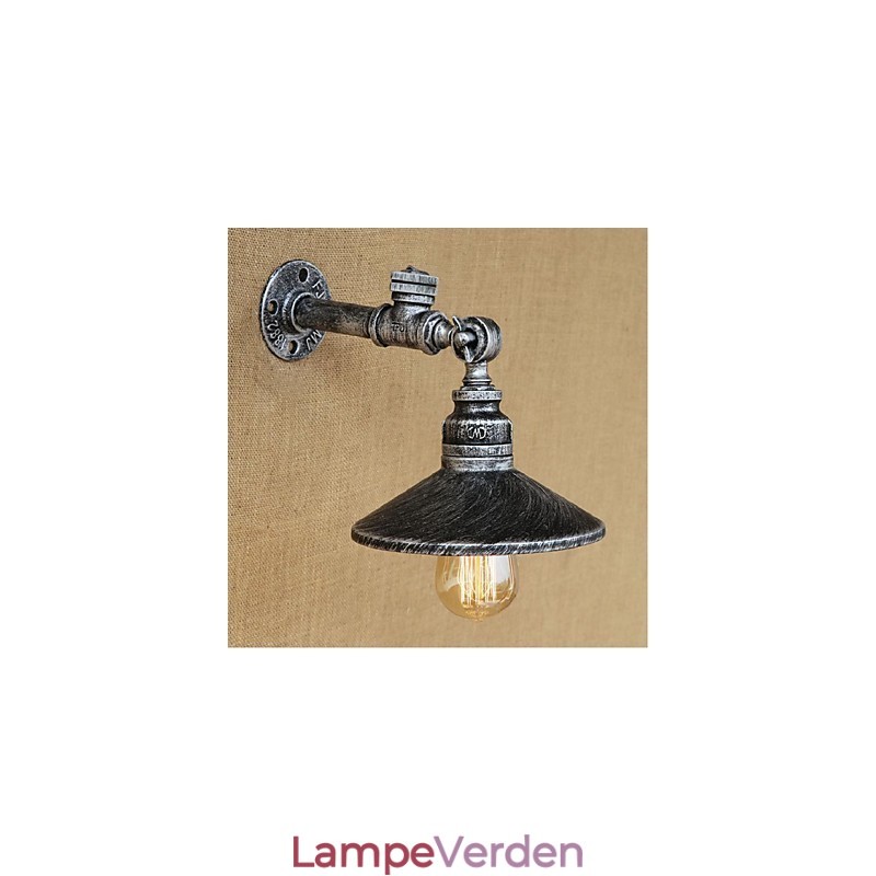 Rustik Lodge Maleri funktion til Ambient Light Wall Sconces Wall Light Silver