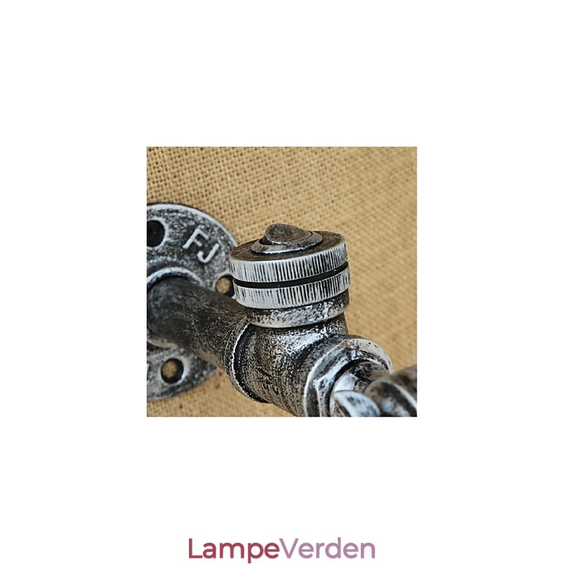 Rustik Lodge Maleri funktion til Ambient Light Wall Sconces Wall Light Silver