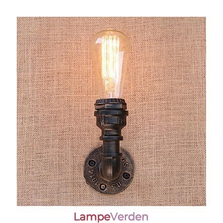 Nostalgi Simpel Vandrør Dekorativ Lille Væglampe Væglampe